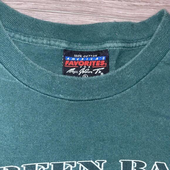 Vintage 1995 Green Bay Packers “End Zone” Lightning Magic Johnson Tee L - Picture 3 of 9